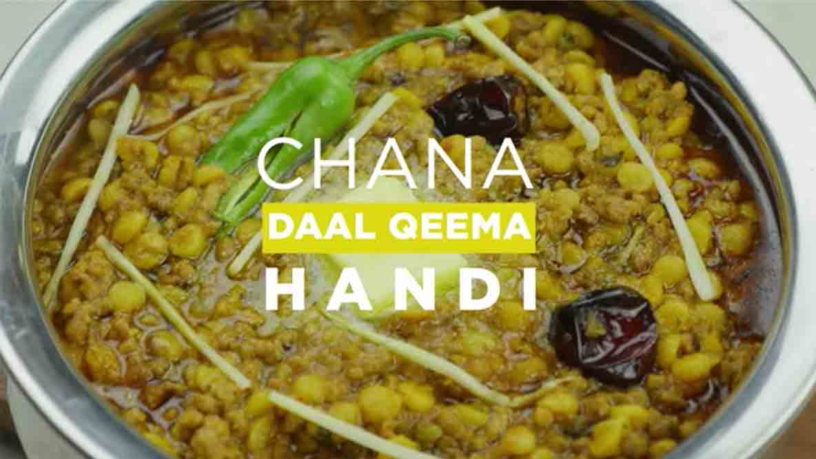 Channa Daal Qeema Handi Recipe